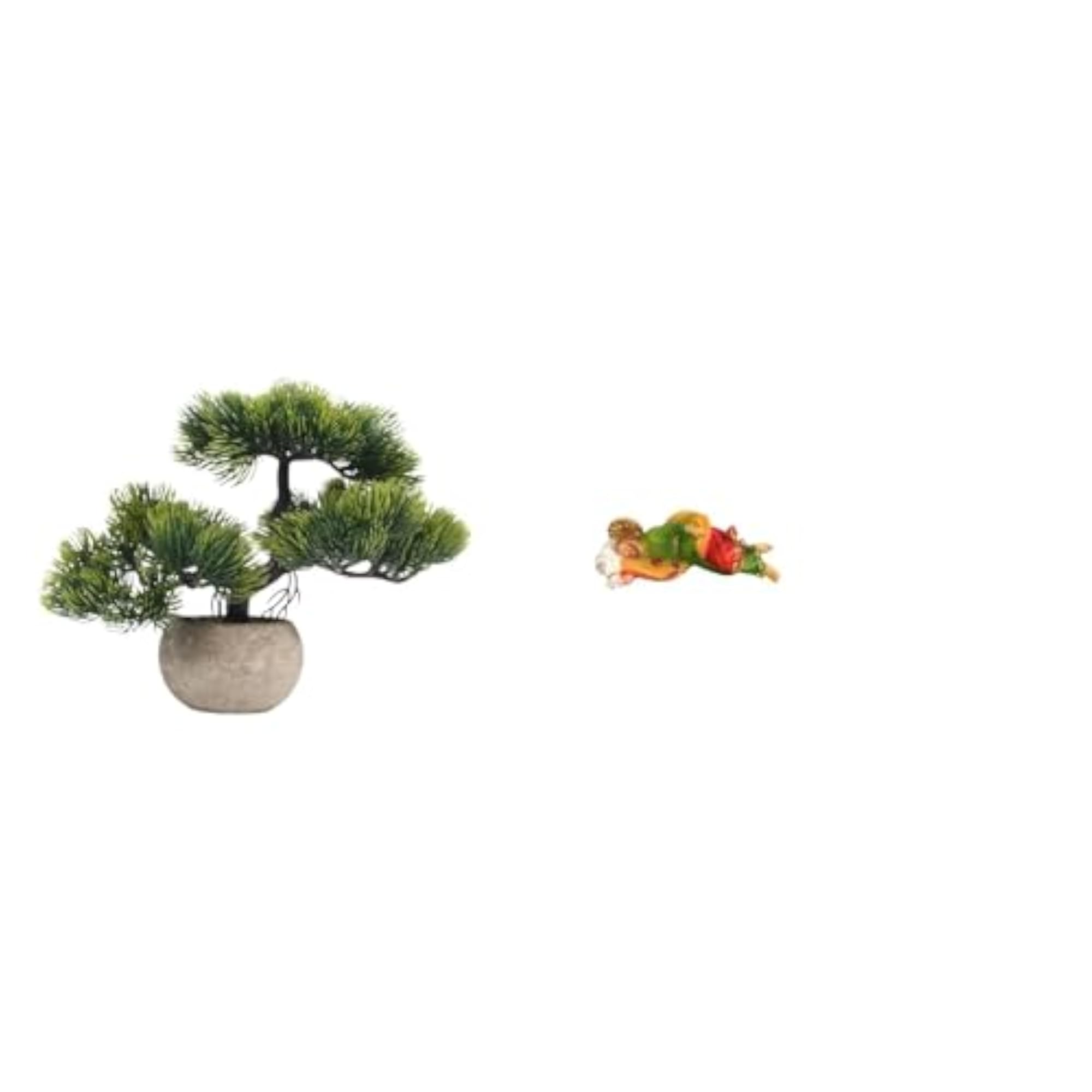 Greenery Bonsai Collection with Decorative Resin Joseph Statue