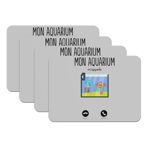 Sets de table antidérapants gris grand format pour protéger des rayures