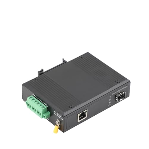 Gigabit SFP Industrial Transceiver 1 to POE 10/100/1000M Fiber Optic Switch 550M/2KM/3KM Modules for Industrial Network(1PCS)