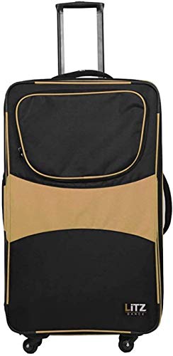 Gold And Black Suitcase - Dance Bag With Garment Rack - Rolling Garment Bag - Hanging Garment Bag - Dance Garment Bag For Costumes - Bag Rack Dance Bags - 29 In Suitcase - LITZ Competition Roller