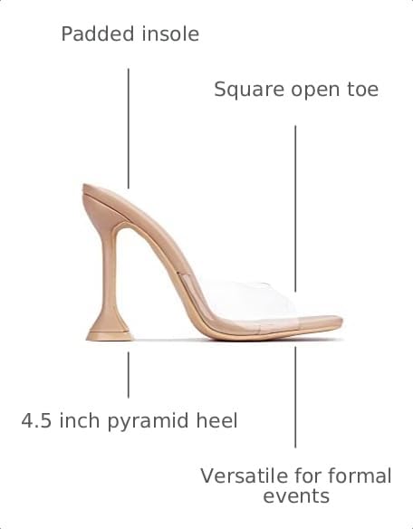 Image of Cape Robbin Lithe Sexy High Heels for Women, Square Open Toe Shoes Heels