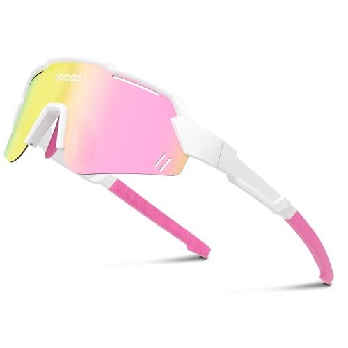 Image of suoso Kids Sports Polarized Sunglasses: Youth Baseball Sun Glasses Cycling Glasses for Boys Girls Age 6-12 Lightweight TR90