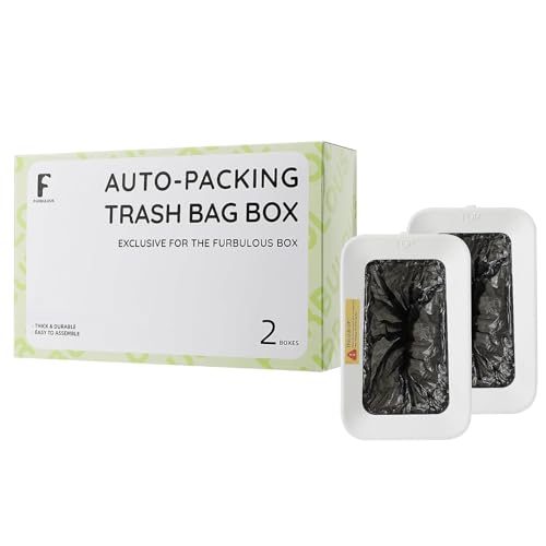 Furbulous Auto-Packing Trash Bag Box 2 Pieces for Furbulous Box Automatic self-Cleaning and Packing cat Litter Box