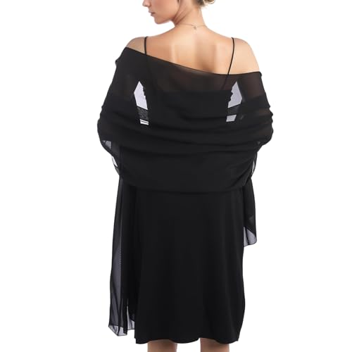 Chiffon Scarf Women Pashmina Shawls and Wraps for Evening Dresses Wedding Soft Large Scarf Bridal Scarve for Women4