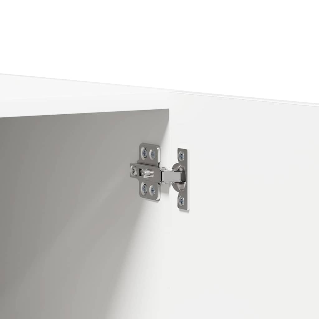 vidaXL Armadio Bianco 90x52x200 cm in Legno Multistrato
