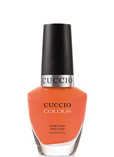 Cuccio Be Fearless | Neon Nail Polish Nail Paint | 13ml | Long Lasting, Glossy, Vegan | Paraben Free | No Yellowing | FREE from Harmful Chemicals) - Coral