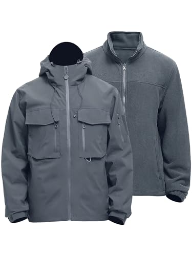 Men's 3-in-1 Waterproof Winter Ski Jacket