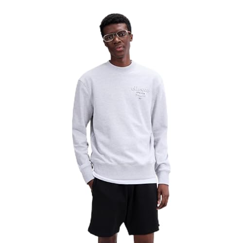 Ellesse Scroll Sudadera Hombres Gris Claro