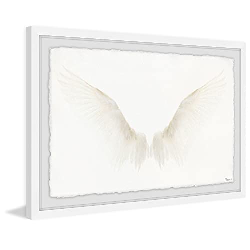 Marmont Hill Parvez Taj White Wings Framed Painting Print