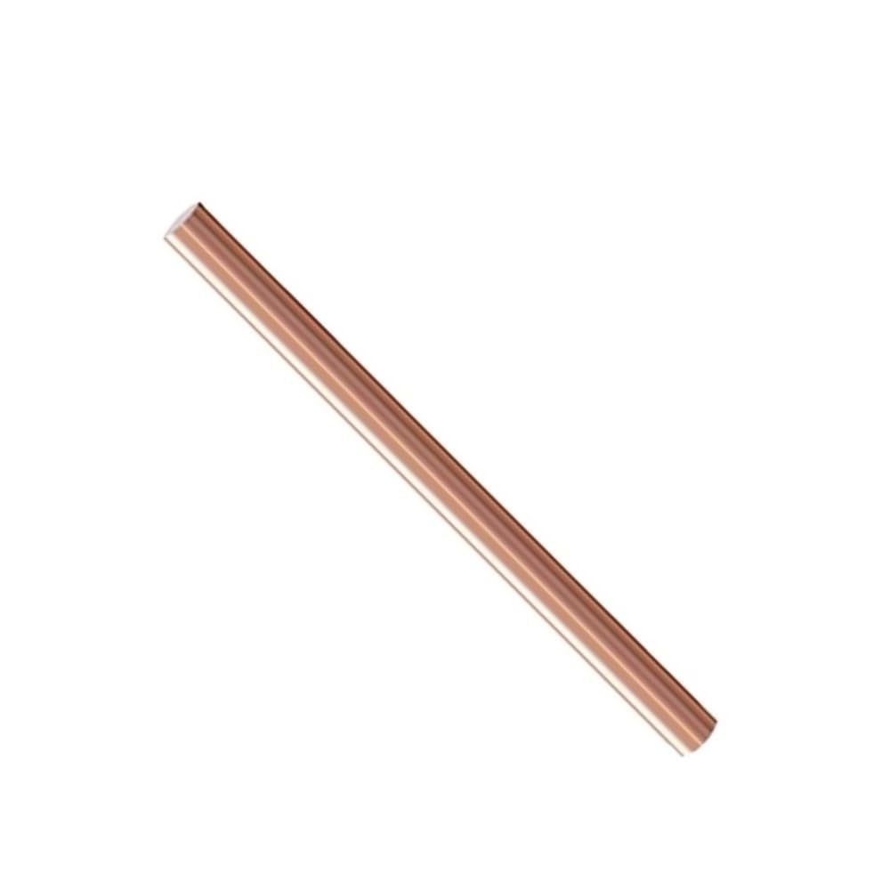 Barra tonda in rame T2 - Diametro premium 7-12 mm, lunghezza 100-250 mm for lavorazione dei metalli, saldatura e progetti fai da te(12x200mm)