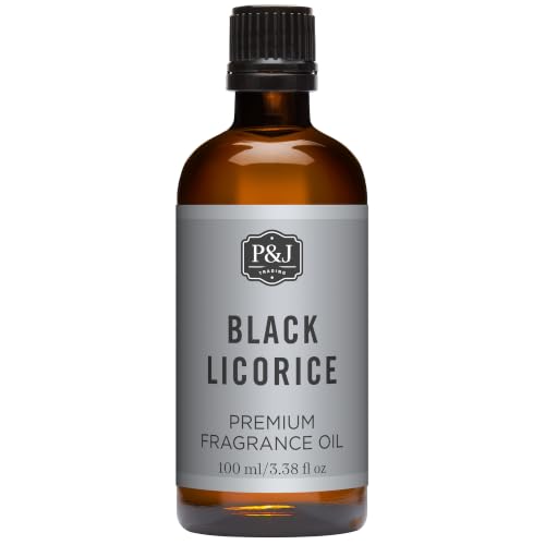 Image of P&J Trading - Black Licorice Scented Oil 100ml - Fragrance Oil for Candle Making, Soap Making, Diffuser Oil