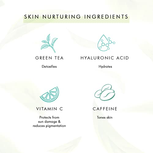 mCaffeine Green Tea Night Hydration Routine with Face Serum & Night Gel | Enriched with Vitamin C | Soothing & Calming Aroma | Pack of 2 - Image 3