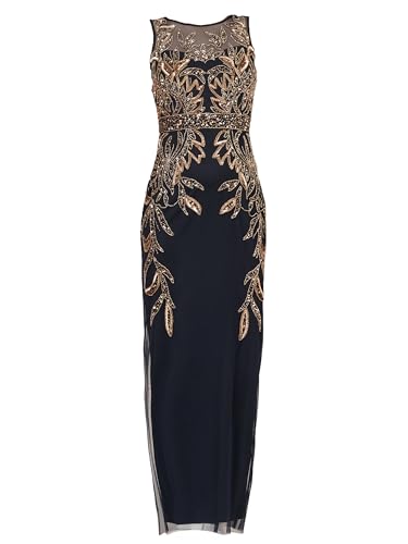 Image of Adrianna Papell Women's Beaded Column Long Dress