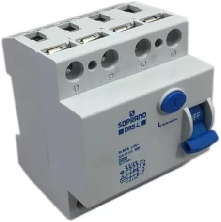 Interruptor IDR fuga Soprano 4 Polos 63A 30mA DRS4L