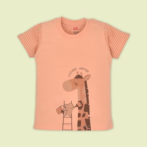 Image of LuvLap Baby Boys Regular Fit 100% Cotton Full Sleeves Boys T-Shirt Set Pack of 3