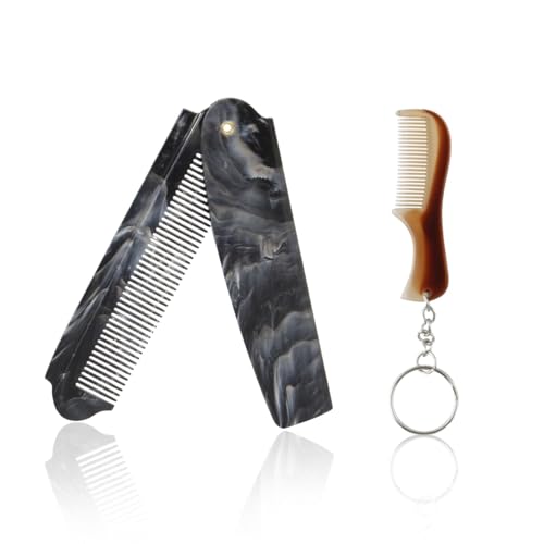 Peines plegables para hombre, set de 2 piezas miniatura 1