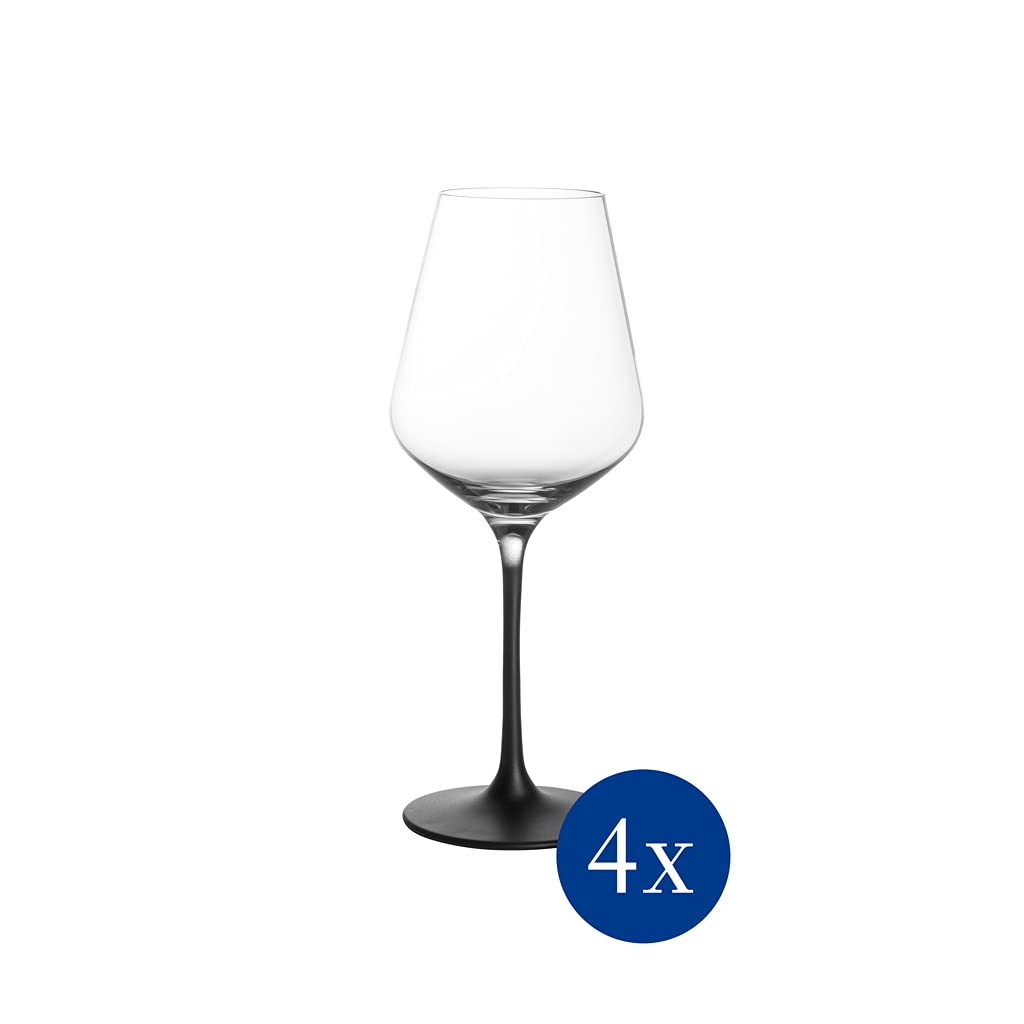 Villeroy & Boch - Manufacture Bicchiere Da Vino Bianco Set di 4 Trasparente, Bicchieri Design, Calice Vino Bianco, Cristallo