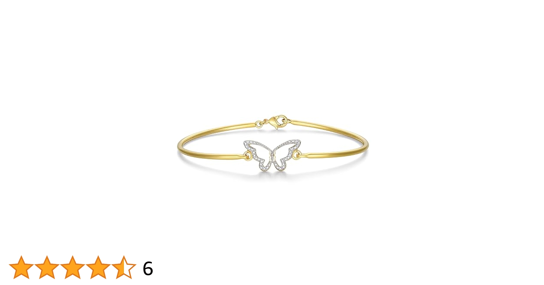 Bronze and Rose Gold Plated Two-Tone Double Open Heart
