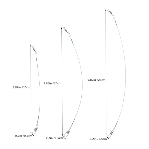 Veemoon 60pzas Cables de Pesca de Acero con Giratorios miniatura 2