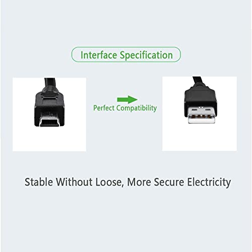 Digipartspower 5ft USB Data/Charging Cable Charger Power Cord Lead for Wilson WeBoost 470113 Drive 3G-Flex Cell Phone Signal Booster Kit