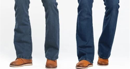 Men's Loose Straight-Leg Plus-Size Business Casual Jeans with a Fleece Lining2