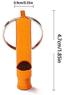 Ergonflow WHISTLE5 Set Of 12 Extra Loud Whistles For Camping Hiking Hunting Outdoors Sports And Emergency Situations, Sturdy But Light Aluminium Key Chain Signals thumb #1