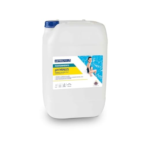 Balance pH Minus Líquido - Reduce los valores de pH Superiores a 7.6 - para Todo Tipo de Piscinas - Mejora el Confort del baño - 20 litros - Astralpool