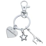 Infinity Collection Gymnastics Keychain- Gymnastics Zipper Pull, Girls Gymnastics Gift- Gymnastics Jewelry For Gymnast