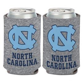 North Carolina Tar Heels GRAY HEATHERED Can Cooler 12 oz.