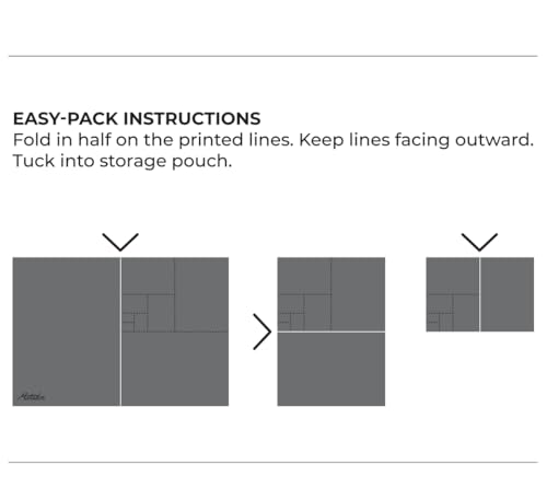 Matador Pocket Blanket 4.0 - White (Seats 2-4); Foldable Picnic and Concert Blanket; Sand Proof Beach Blanket with Stakes; Picnic Tarp, Outdoor Blanket for Grass