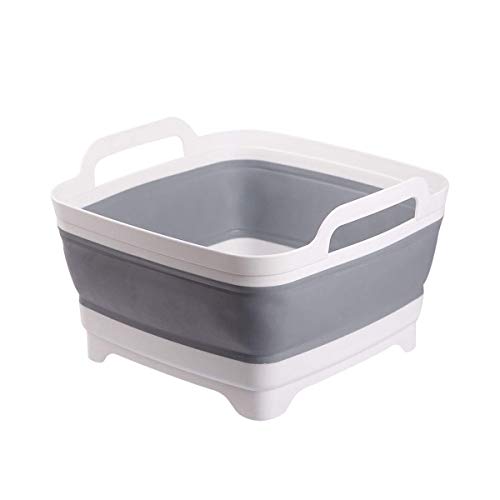 Preisvergleich Produktbild LQUIDE Faltbare Spüle, Küchenspüle, Home Creative Abflusskorb Ablagekorb Multifunktionsspüle, (Farbe: Grau), Grau