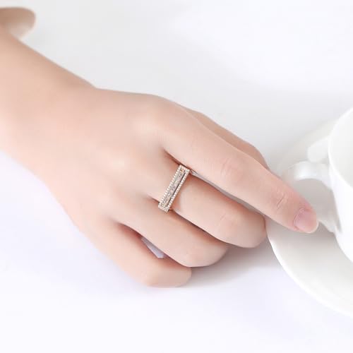 14K Gold Moissanite Ring for Women, Hip Hop Emerald Cut with Halo, Bold Statement for Engagement and Birthday3