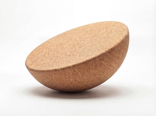 Homagle Balance Board Kork Halbkugel Balance Ball Trainer Für Erwachsene Kinder für YogaRehaRehabilitationGleichgewichtstrainingFitness & Boardsport (Ø15 CM Höhe 7 CM)
