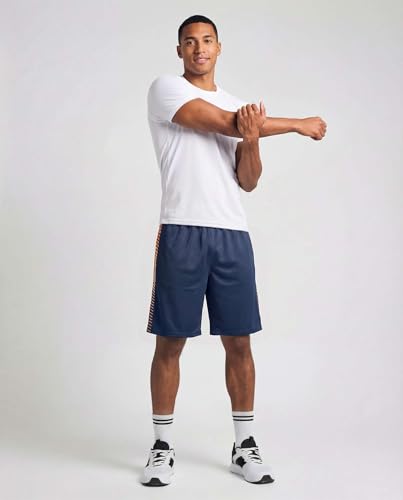 Image of Real Essentials Men's Active Athletic Performance Shorts with Pockets - 5 Pack