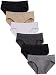 Kalon 6 Pack Women's Hipster Brief Nylon Spandex Underwear (Large, Basics)