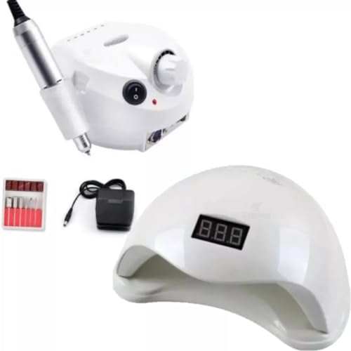 Motor Lixa Elétrica Porquinho + Cabine Sun 5 48w Led/uv