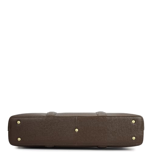 Image of Da Milano Leather Brown Laptop Bag for Men & Women | Laptop Messenger Bag | Fits Up To 15 inch Laptop | Ideal for Office Purpose (10007B-M)