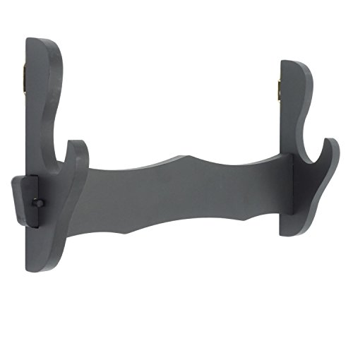 Eforlife Sword Holder Wall Mount Samurai Sword Display Stand Katana Wakizashi Tanto Genji Sword Rack Hanger 1-Tier
