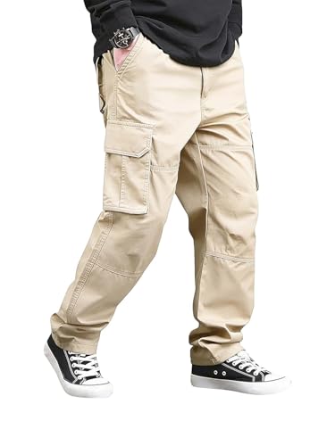 Image of Lymio Cargo for Men | Cotton Cargo Pant | Drawstring Waist Pant (Also Available in Plus Sizes) (46-49)