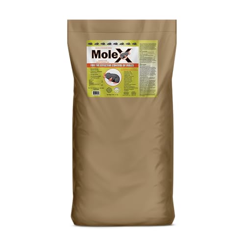 Image of MoleX Rodent Control Bait Pellets for Moles - Poison Free, Pet Safe | Indoor & Outdoor Use Pellets |50 lb. Bag