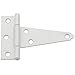 National Hardware N262-071 V286 Extra Heavy T Hinges in White, 2 Pack,4 Inch