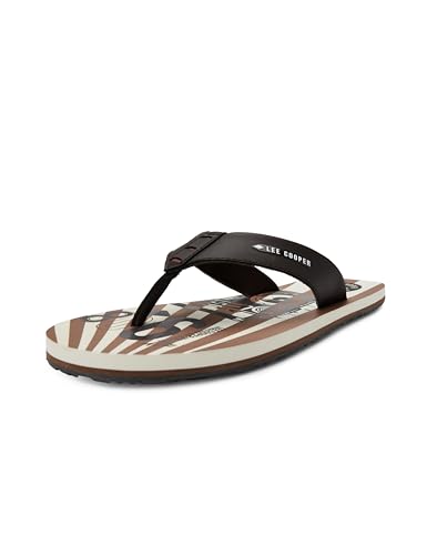 Image of Men's logo print flip-flop slippers