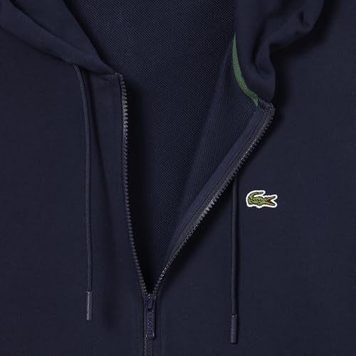 Image of Lacoste Men's Classic Fit Zipped Fleece Sweatshirt