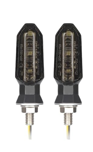 Clignotant 8mm moto LED ambre puissant haute luminosité étanche pour signalisation de sécurité