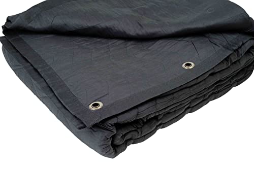 Mytee Products Small Black Sound Dampening Blanket with Grommets - 48
