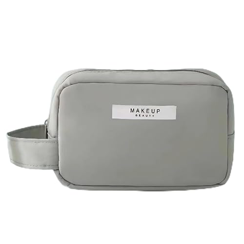 Bolsa de cosméticos de viagem resistente à água, organizador de maquiagem portátil, Verde, P