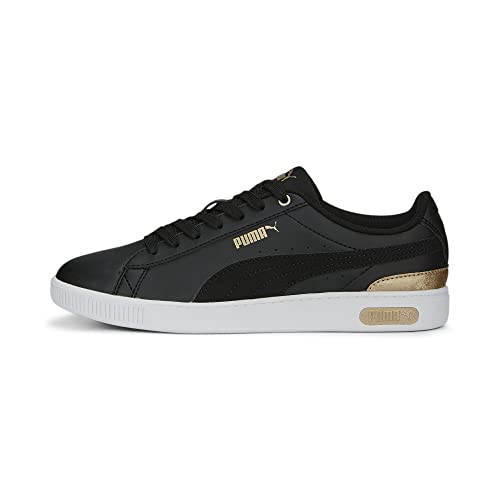 PUMA Vikky V3 Space Metallics, Basket Femme, Noir Or Blanc, 39 EU