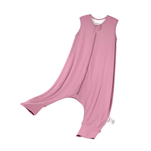 BubblePanda Modal Toddler Sleep Sack with Feet 2t-3t Months 1.0 Tog Super Soft Sleep Bag Walker with Legs for Babies 2-Way Zipper Baby Wearable Blanket