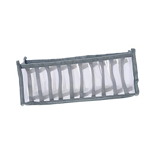 Mipcase caja de almacenamiento de ropa interior bajo bragas cajas de almacenaje cajas de almacenamiento caja almacenamiento organizador de ropa interior contenedor de calcetines nylon Gris