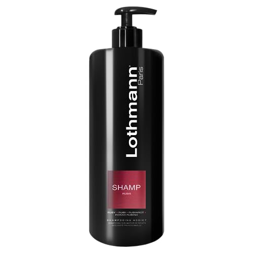 Lothmann Paris - Shampooing Sublimateur de Reflets Cheveux Colorés Color Addict Rubis Rouge - 500ml